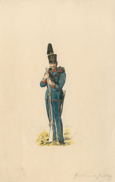 Боец чайкистских частей, 1849 год