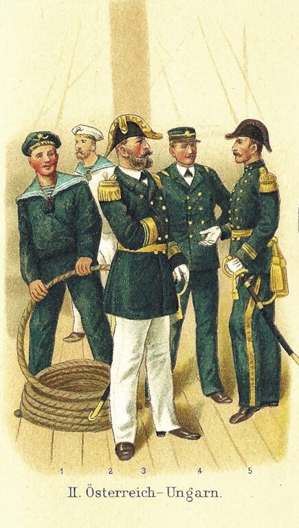 Униформа матросов и офицеров, 1890-е годы