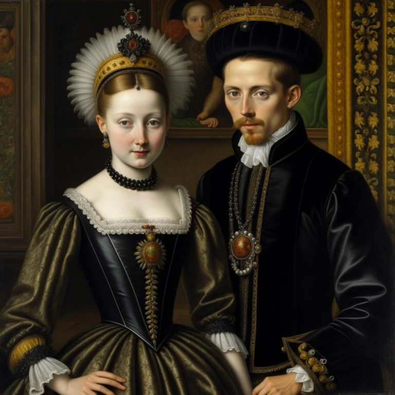 Эдуард VI с супругой Марией Генриеттой