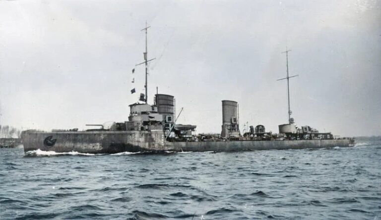 Эсминец V-116 в 1918 году, пока ещё в составе германского флота