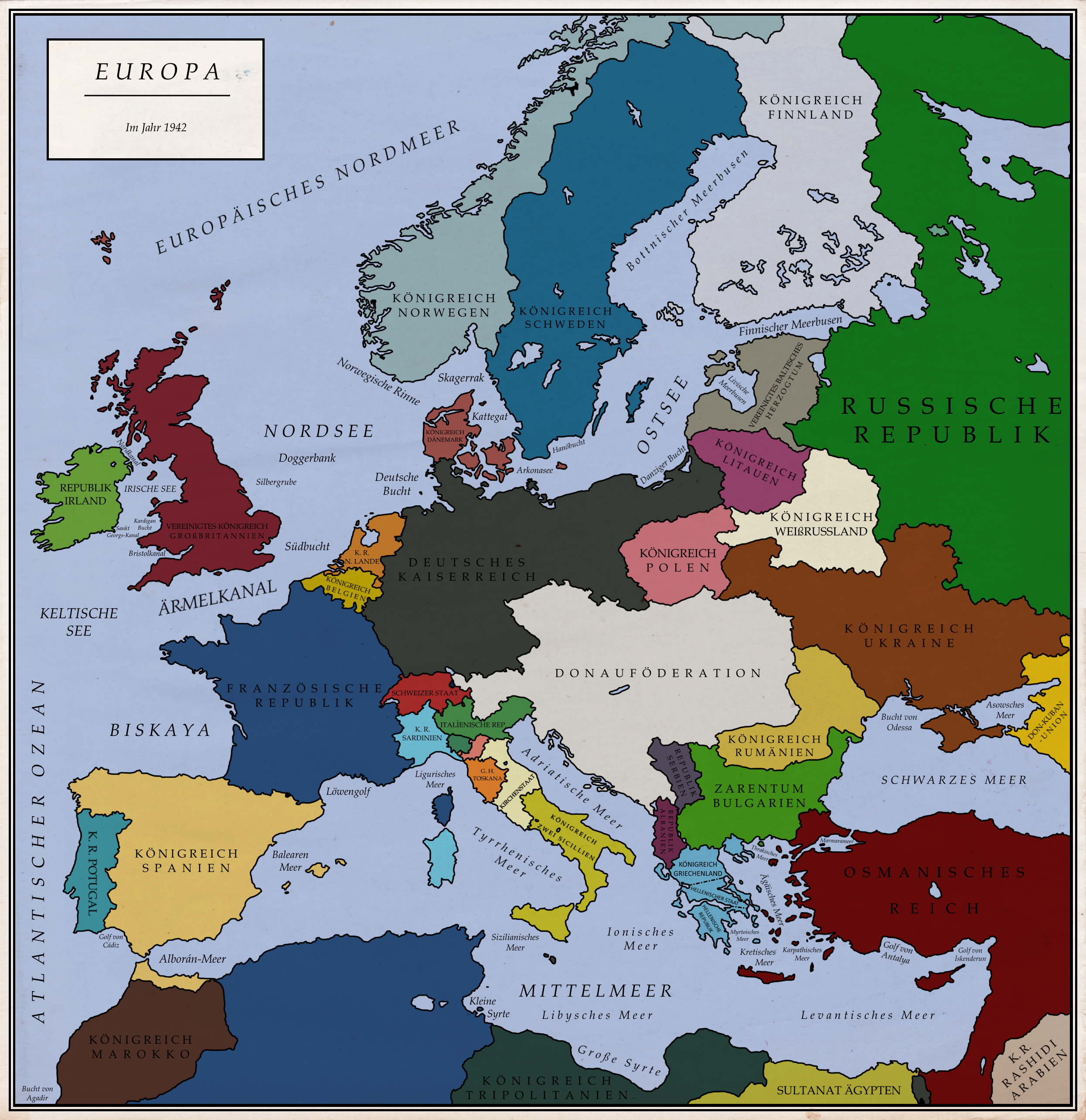 Альтернативная Европа 1942 года. Где развилка? - Альтернативная История