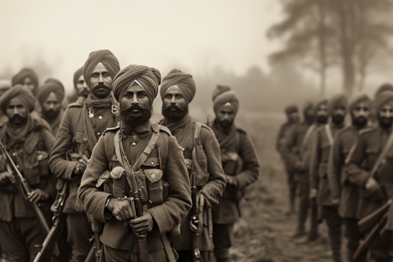 Британские солдаты индийского происхождения в Персии