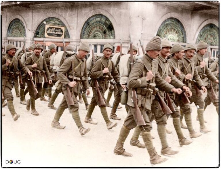 Солдаты Турецкой армии на марше