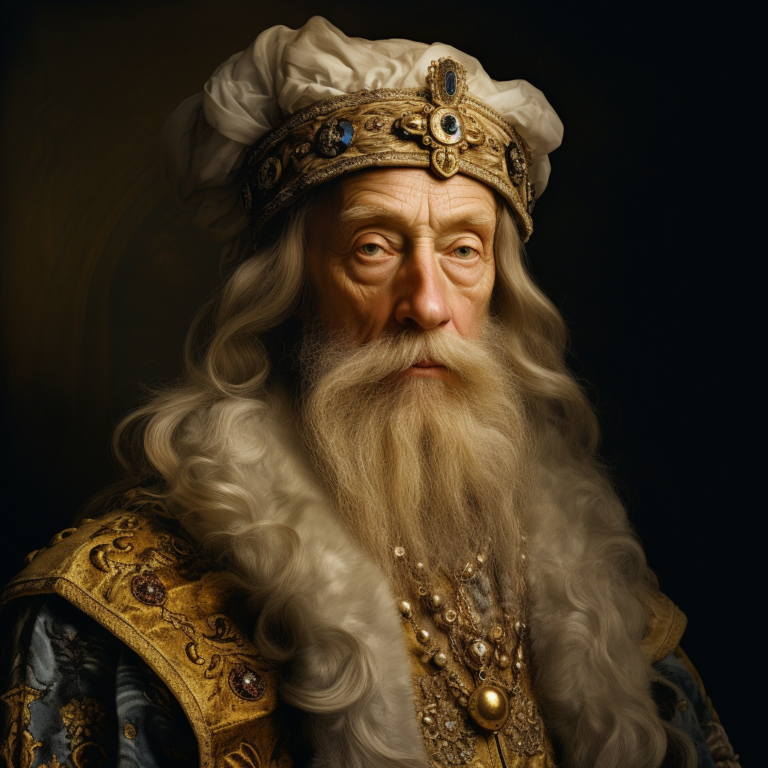 Король Швеции Густав II Адольф в старости