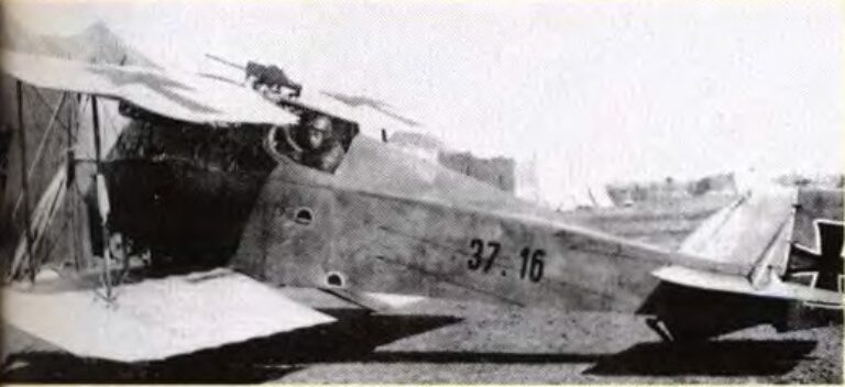 самолет-разведчик Aviatik (Berg) C.I (37.16) в одноместном варианте