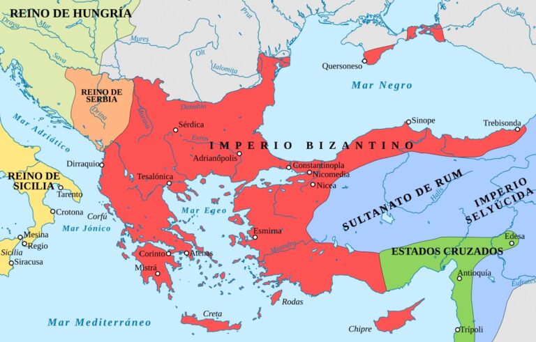 Как то так выглядела Византия на тот момент.
