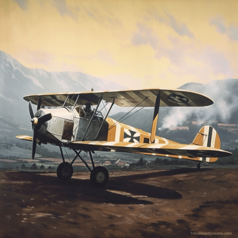 Один из первых немецких военных самолётов