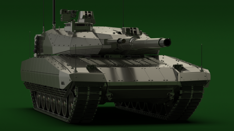 Концепт немецкого танка четвёртого поколения. Kampfpanzer Löwe