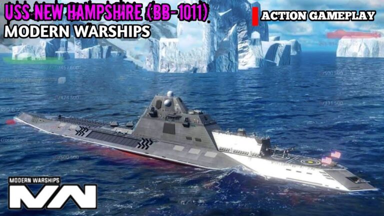 Альтернативный американский линкор будущего Нью Гемпшир (USS New Hampshire) из игры Modern Warships