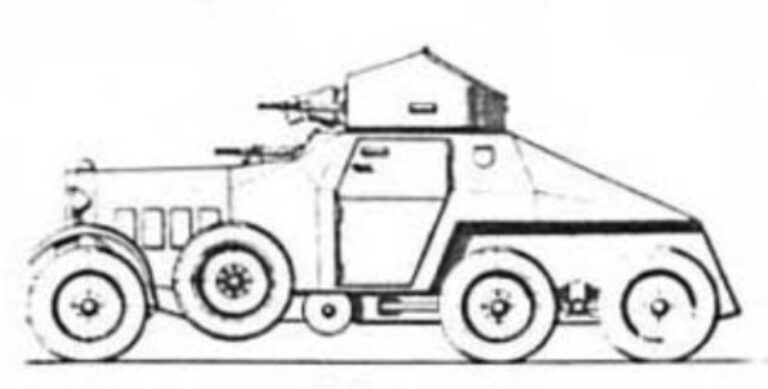Бронеавтомобиль ADG. Масса около 7 тонн, экипаж 4-5 человек, вооружение одна 20-мм пушка и два пулемёта.