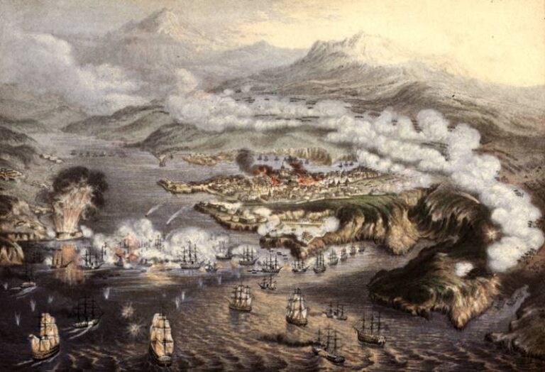 Бомбардировка Севастополя 17 октября 1854 года.