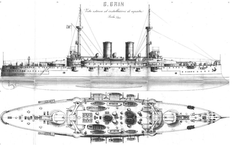 Невезучие наследники Бенедетто Брина. Эскадренные броненосцы "Реджина Маргарита". Италия