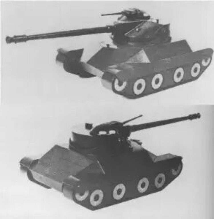 На этой масштабной модели изображен легкий танк, предложенный Детройтом