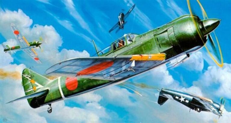 Ki-100 в бою, причем в реально, только оформленном художественно