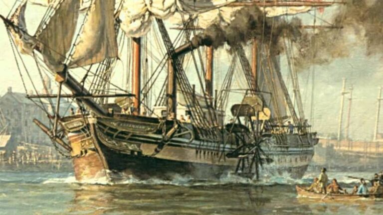 Пароход «Саванна», пересекший в 1819 года Атлантику.