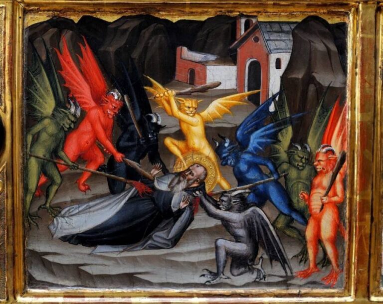 Демоны на средневековой миниатюре