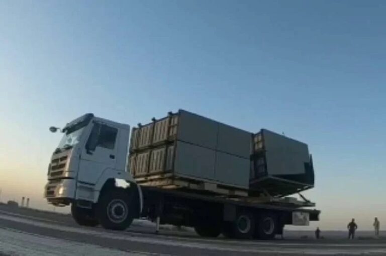 Новая пусковая установка с контейнерами. Кадр из репортажа иранского ТВ