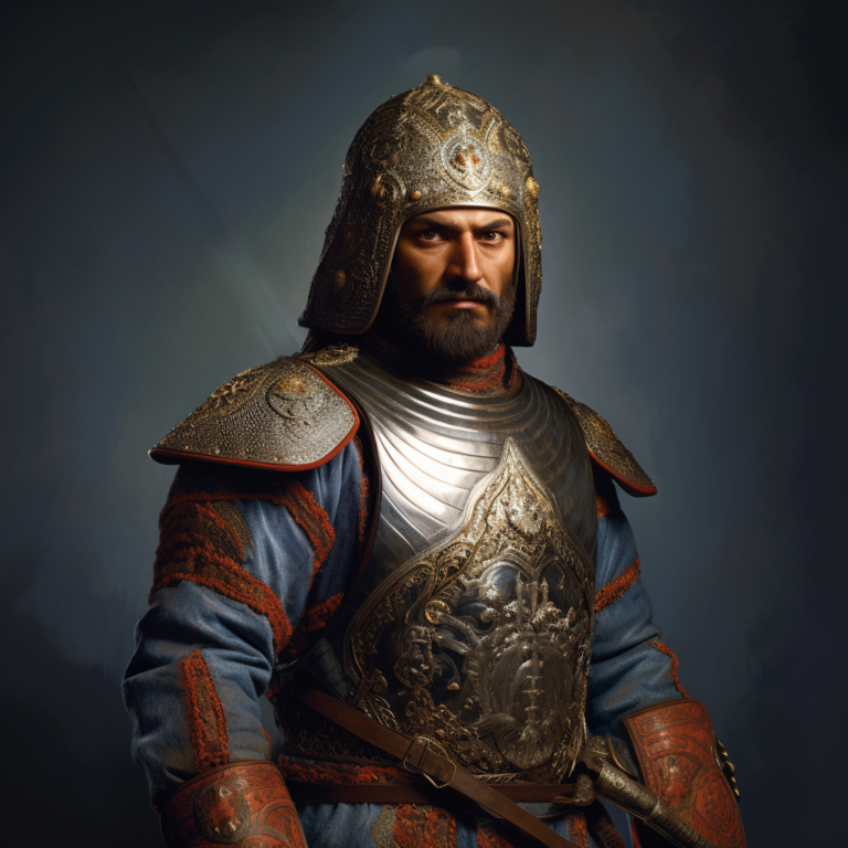 Сын Багдадского султана, эмир Касим ад-Даула Ак-Сункура аль-Бурсуки