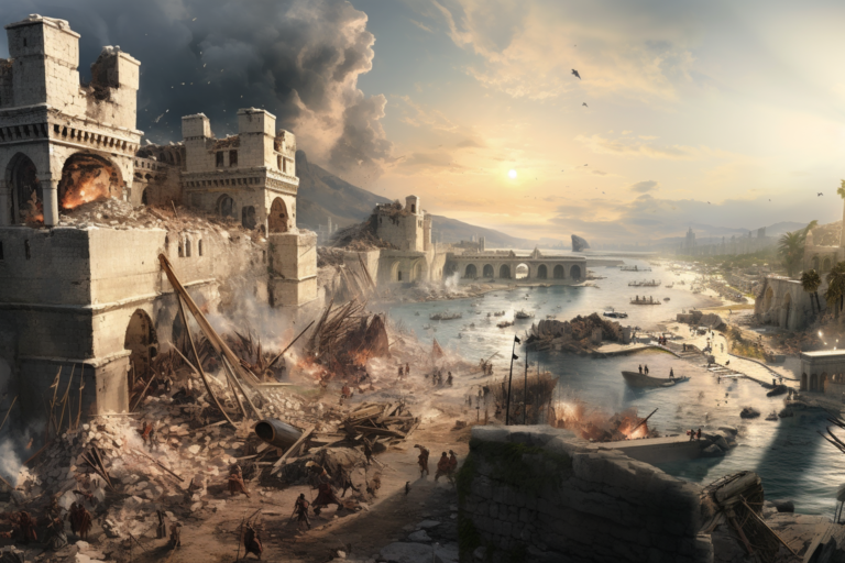Константинополь разрушенный в результате землетрясения