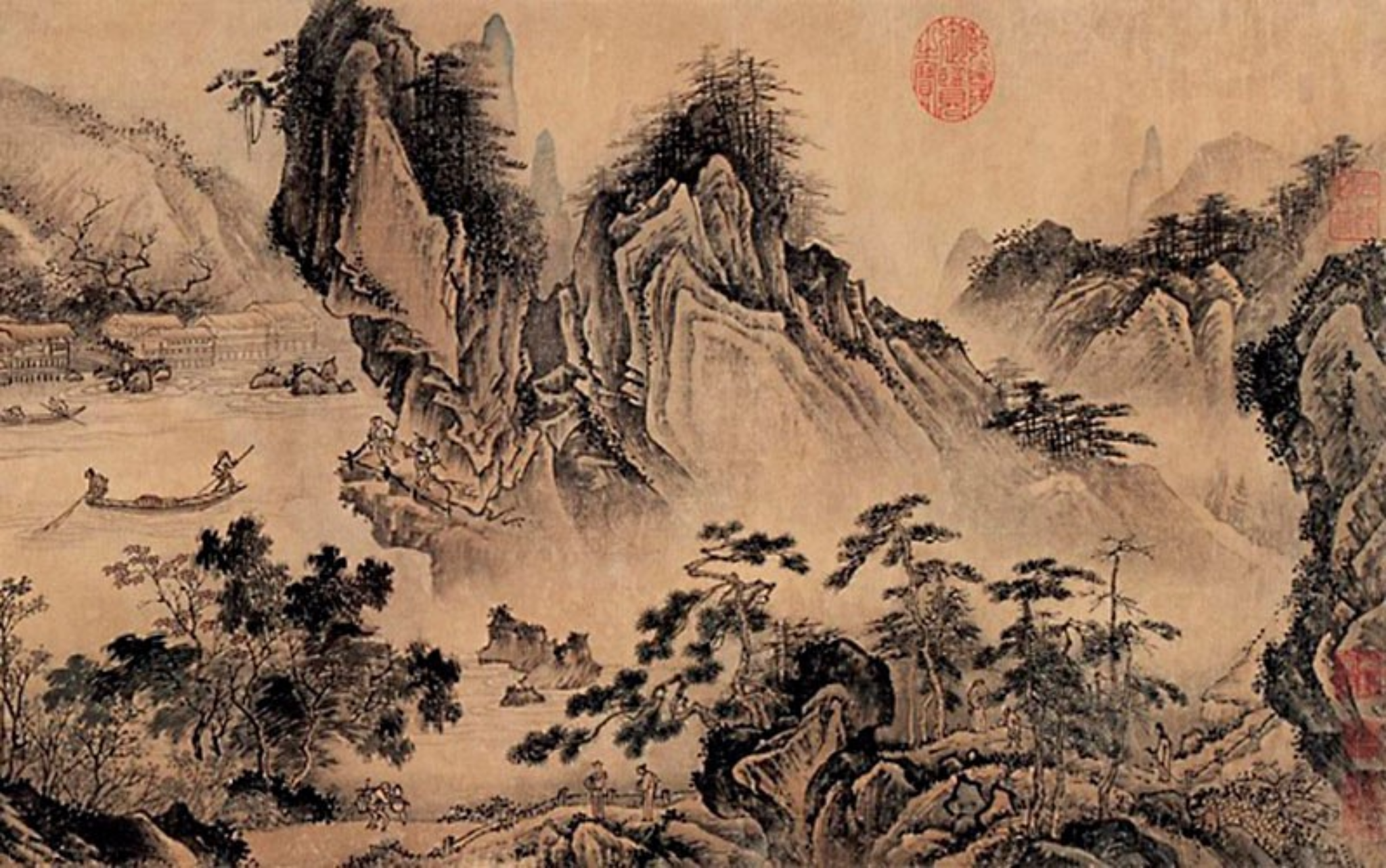 Чань юань город. Китайская живопись Династия Хань Вэй. Китайский художник ма юань. Ся Гуй художник династии Сун. Гравюры династии Хань.