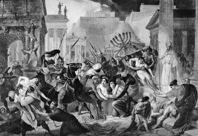 Нашествие Гейзериха на Рим. Картина Карла Брюллова