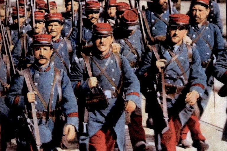 Французские солдаты, 5 сентября 1914 года