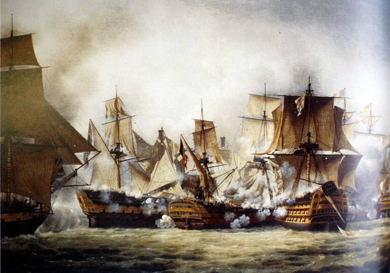 112-пушечный испанский линейный корабль Santa Anna.
