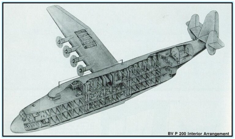 Проект транспортно-пассажирского гидросамолёта Blohm und Voss P.200 (Германия. 1941 год)