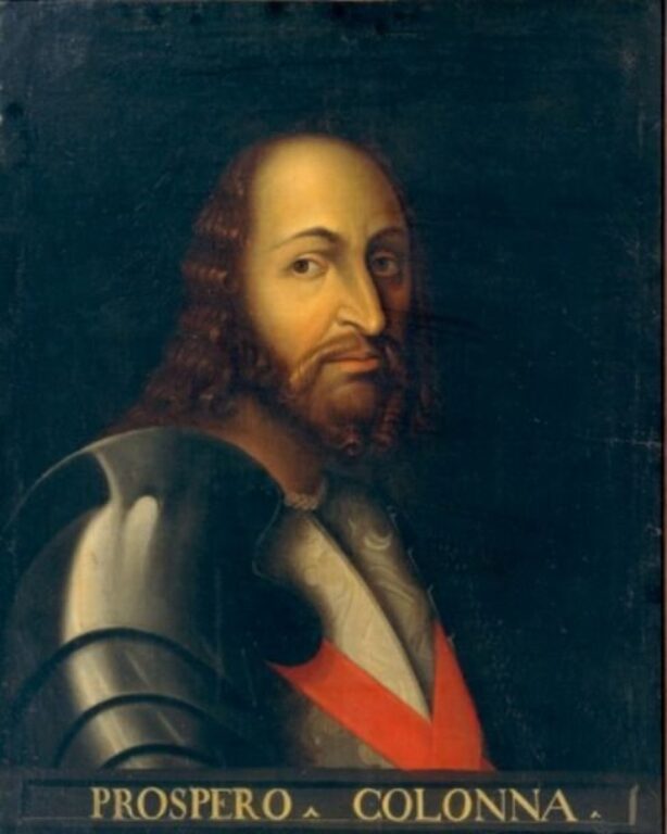 Командир кондотьеров, служивших при Гарильяно испанцам, представитель древнего рода - Просперо Колонна.
