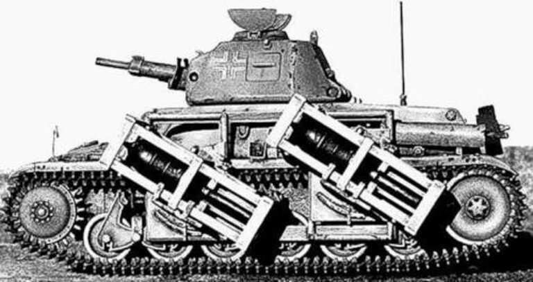 Panzerkampfwagen 35H(f) mit 28/32 cm Wurfrahmen