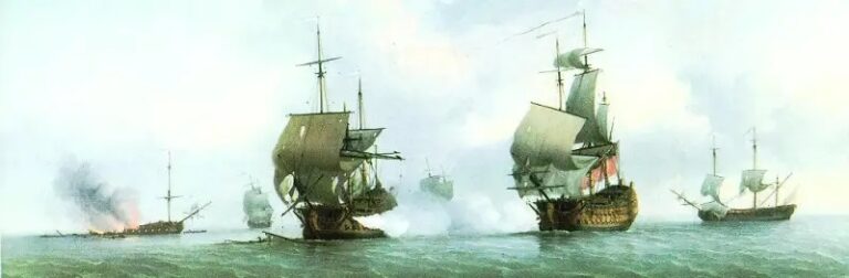 Гибель линейного корабля Dartmouth