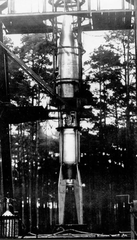 Стендовые испытания ракеты А-3 в Куммерсдорфе