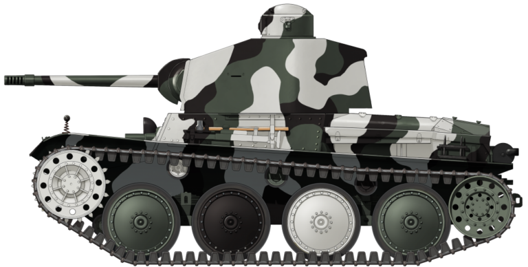 Panzerwagen Modell 41. Масса 7700 кг, лобовая броня 30 мм, скорость 45 км/час, запас хода до 200 км, экипаж 3 человека, вооружение 47-мм пушка и два пулемёта.