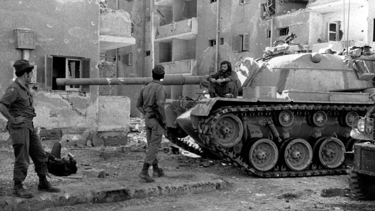 Израильские танкисты во время войны Судного дня в 1973 году