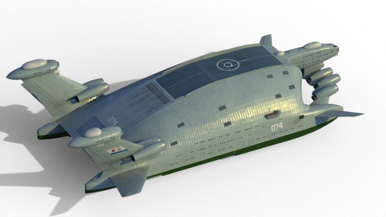 Фантастическое оружие СССР. Гигантский экраноплан-авианосец Бартини А-2500