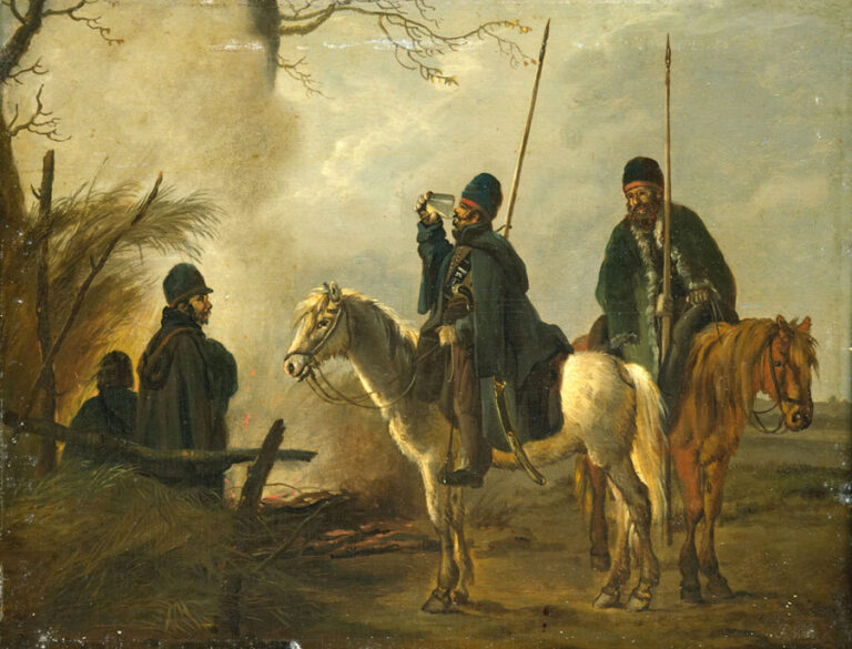 Казачий форпост в Голландии, 1813 годПитер Герардус ван ОС