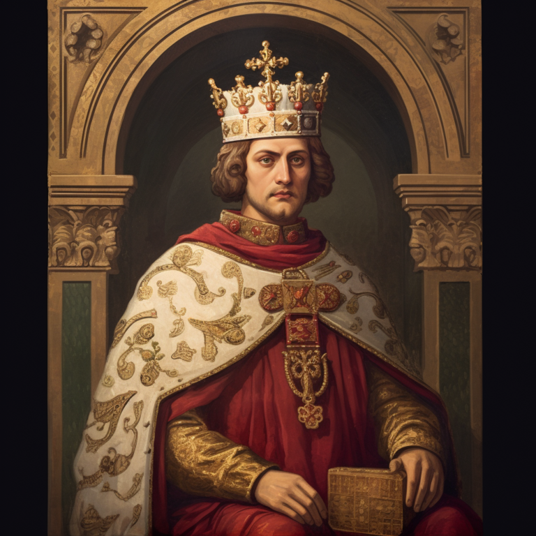Новый король Венгрии Стефан Чех. Портрет нейросети Миджорни