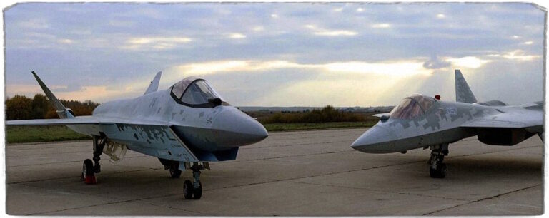 Cу-75 и Су-57 на одном фото