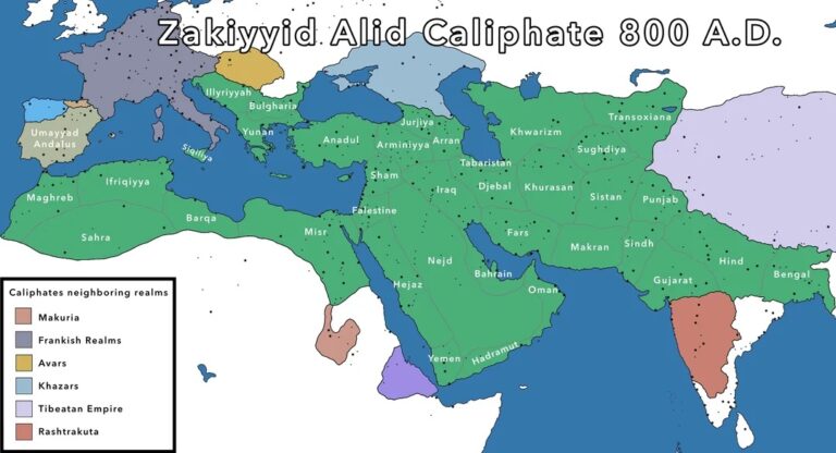 Карта Алидского халифата