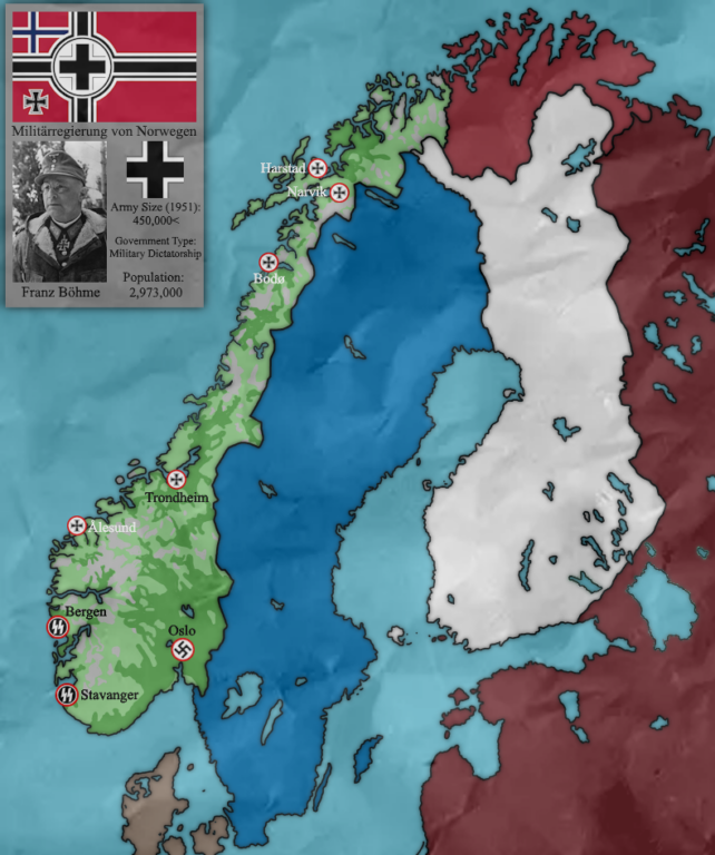Что если Третий Рейх сохранится в Норвегии и как это могло произойти