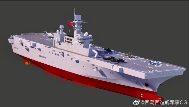 Вероятно, они будут похожи на новые китайские УДК проекта 075 по водоизмещению и числу авиации на борту