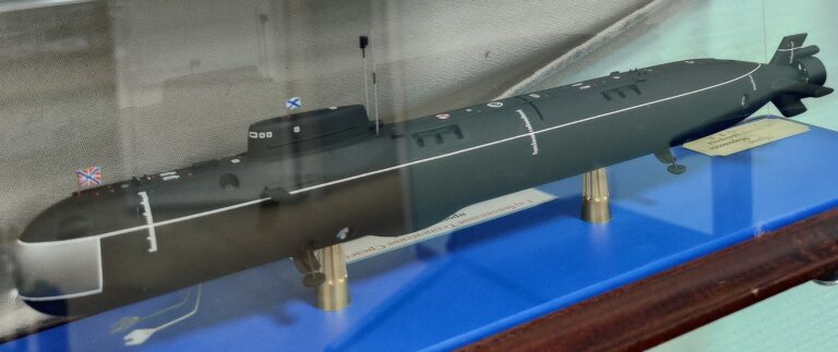 Макет субмарины в Музее истории подводных сил имени Маринеско 