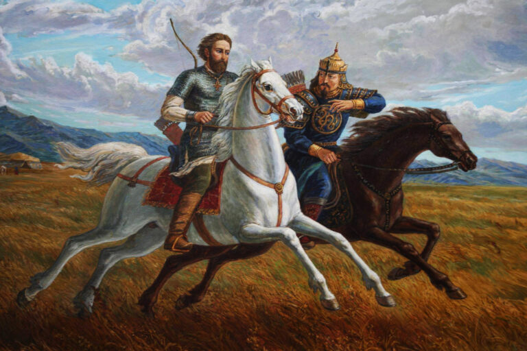 Князь Александр Невский и хан Золотой Орды Сартак