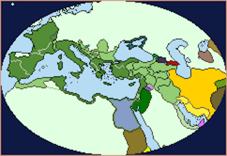 Римское царство на карте