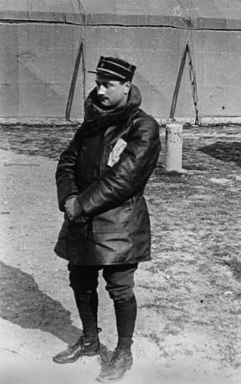 военный летчик Ролан Гаррос, пилот эскадрильи MS 23. Снимок wikipedia