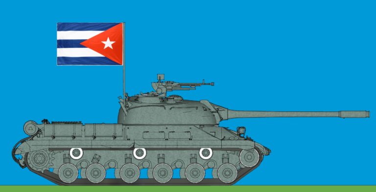 Танк "Comandante". Уникальный гибрид шасси танка ИС-2М и башни от Т-54 родом из Кубы.