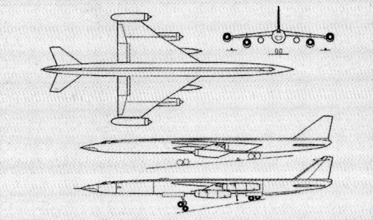 Схема М-50 с двигателями М16-17 конструкции Зубца