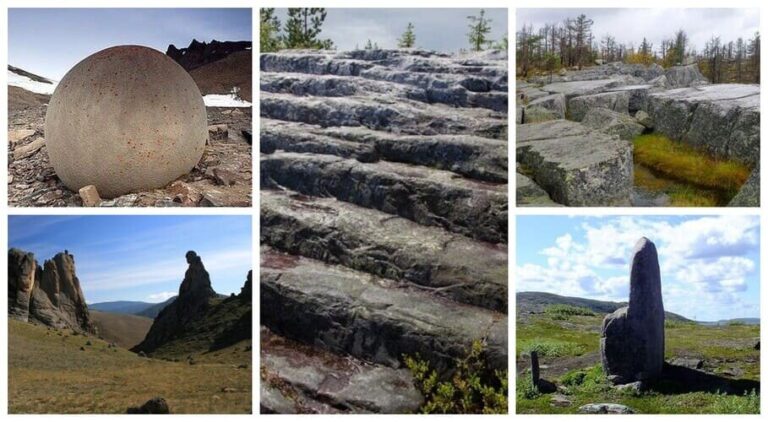 Каменные шары острова Чамп, Сувинские скалы с силуэтами застывших людей, амфитеатр Воттоваары, каменный трон архипелага Кузова