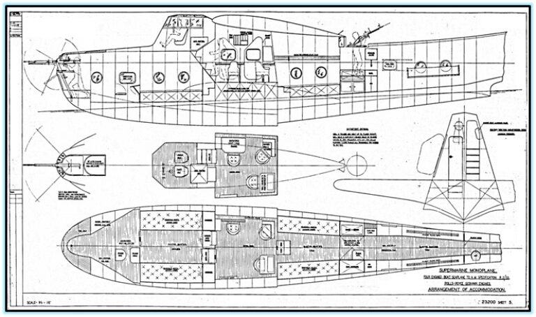 Летающая лодка от создателей Спитфайра. Supermarine Type 232 (Великобритания. 1933 год)