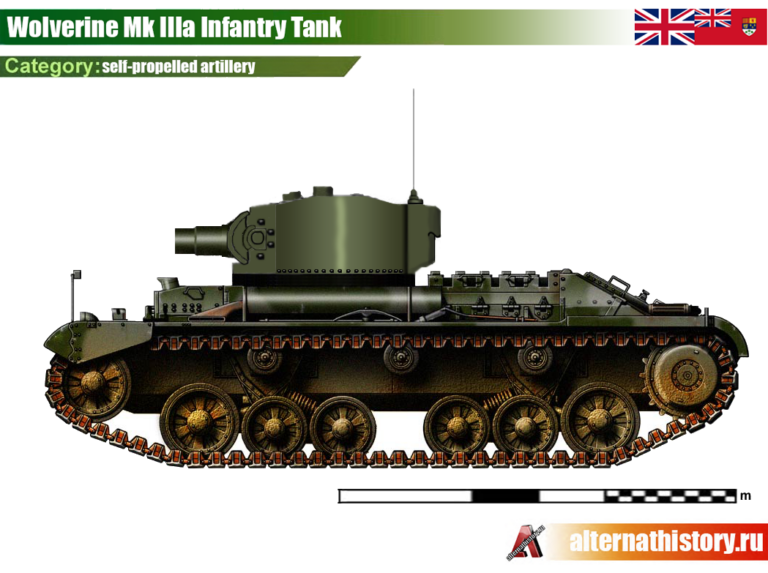 По сути САУ Wolverine Mk IIIa Infantry Tank